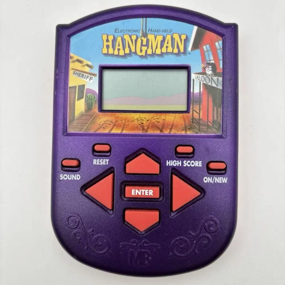2002 Milton Bradley Hangman Handheld Electronic Game VINTAGE TESTED Works Great!